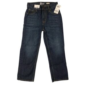 NWT Boy’s OshKosh B'gosh Classic Jeans Dark Blue. Snap, Zip Fly 5 Pocket Sz. 6R